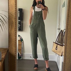 XS Aerie green overalls